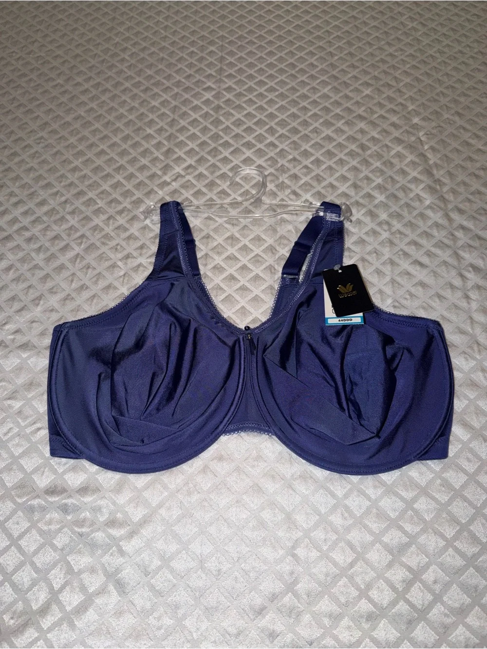 Wacoal Full Figure Basic Beauty Underwire Bra support shape wear 44DDD cobalt - Picture 6 of 8